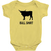 bull shirt funny small humor crude awesome beer tee cool geek nerd hum Baby Onesie