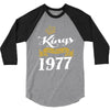 kings are born in 1977 3/4 Sleeve Shirt