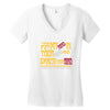 i wanna put my head in your head and smack your head Women's V-Neck T-Shirt
