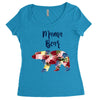 mama bear floral Women's Triblend Scoop T-shirt