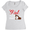 Just A Girl In Love With Her Heavy Equipment Operator Women's Triblend Scoop T-shirt