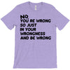 no. you're wrong T-Shirt