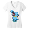 blue crocodile! Women's V-Neck T-Shirt