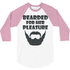 mens bearded 3/4 Sleeve Shirt