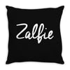 zalfie hoodie alfie gift Throw Pillow