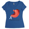 stomach cancer awareness Women's Triblend Scoop T-shirt