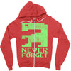 never forget Zipper Hoodie