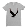 black raven with red eye Ladies Fitted T-Shirt