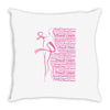 breast cancer Throw Pillow