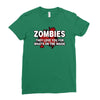zombies love you, ideal birthday gift or present Ladies Fitted T-Shirt