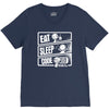 v3 eat sleep code V-Neck Tee