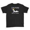 caution men at work Youth Tee