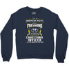 proud dad freaking Crewneck Sweatshirt