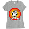 Dabbing Bunny Easter Ladies Fitted T-Shirt