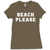Beach Please Ladies Fitted T-Shirt