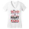 There's This Boy Who Stole My Heart He Calls Me Nana Women's V-Neck T-Shirt
