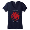 mother of cats Women's V-Neck T-Shirt