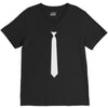 skinny white tie V-Neck Tee