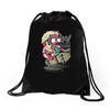 nerd attack Drawstring Bags
