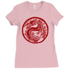 chinese new year dragon Ladies Fitted T-Shirt