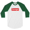 Savage Hypebeast 3/4 Sleeve Shirt