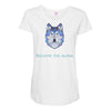 alpha wolf Maternity Scoop Neck T-shirt