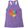 Rainbow Equality Heart Racerback Tank