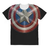 cotton captain america shield distressed, ideal gift or present All Over Women's T-shirt
