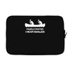 paddle faster i can hear banjos Laptop sleeve