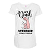 My Dad is Stronger Than Yours Maternity Scoop Neck T-shirt