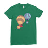 hot bear balloon Ladies Fitted T-Shirt