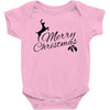 merry christmas flower Baby Bodysuit