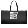 v6 swim bike run Weekender Totes