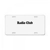 Radio Club logo License Plate