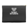 happy hanukkah Accessory Pouches