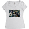 Pierre Auguste Renoir Bal Du Moulin De La Galette Women's Triblend Scoop T-shirt