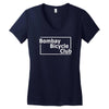bombay bicycle club box logo Women's V-Neck T-Shirt
