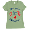 this girl love her chihuahua Ladies Fitted T-Shirt