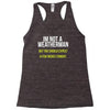 i am not a weatherman but you should expect a few inches funny Racerback Tank