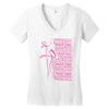 breast cancer Women's V-Neck T-Shirt