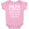I Love you Papa Baby Bodysuit