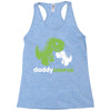daddysaurus dinosaur dino Racerback Tank