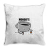 mondays Throw Pillow
