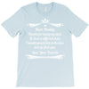 Dear Daddy, Thanks for Being my Dad Baby Boy Letter to Father T-Shirt