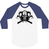 viking skull 3/4 Sleeve Shirt