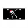 skeleton dabbing christmas License Plate