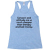 sarcasm and attitude Racerback Tank