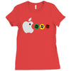 apple mac man Ladies Fitted T-Shirt