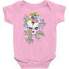 flying rainbow skull island Baby Onesie