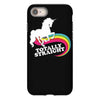 totally straight funny rainbow unicorn gay pride novelty fashion iPhone 8